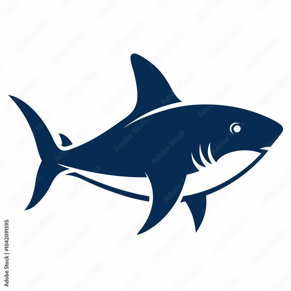 Obraz premium shark isolated on white