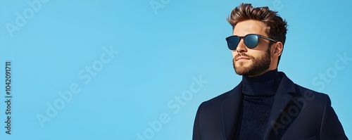 Stylish Men with Side-Swept Hair - Groomed and Trendy Looks for Modern Fashion and Lifestyle Imagery photo