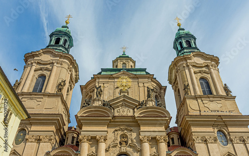 Church of Saint Nicholas in Old Town Square in Prague, Czech Republic. photo