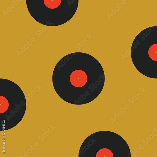 Vynil. Musical poster for your design. Music design elements for card, invitation, flyer. Music cover. Music background vector illustration. Vinyl records.