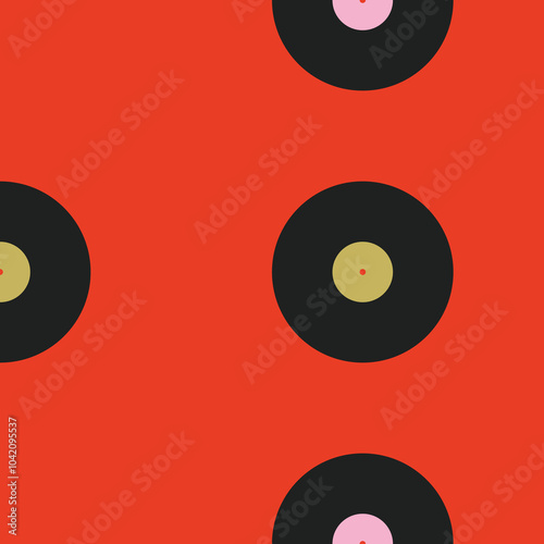 Vynil. Musical poster for your design. Music design elements for card, invitation, flyer. Music cover. Music background vector illustration. Vinyl records.