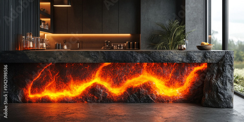 epoxy resin bar counter