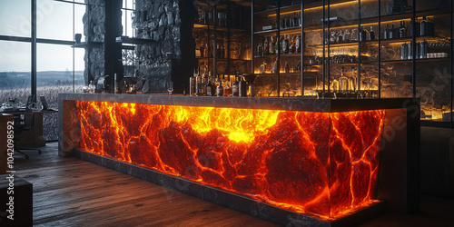 epoxy resin bar counter