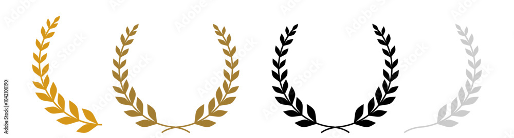 Golden laurel wreath