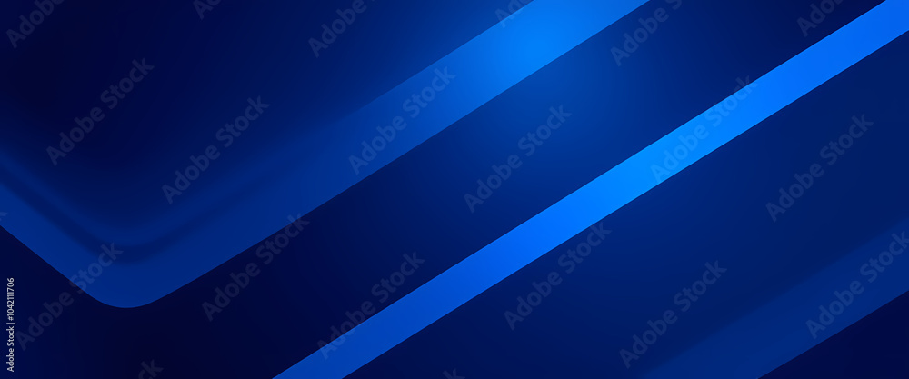 Obraz premium Blue abstract background. Geometric line pattern. Modern shiny blue gradient lines