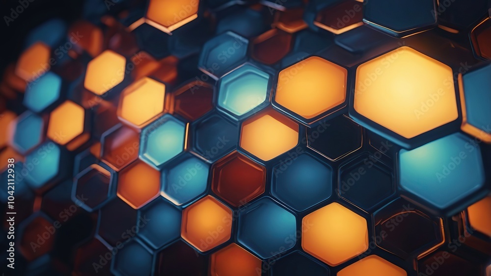 abstract background with hexagons abstract background with hexagons