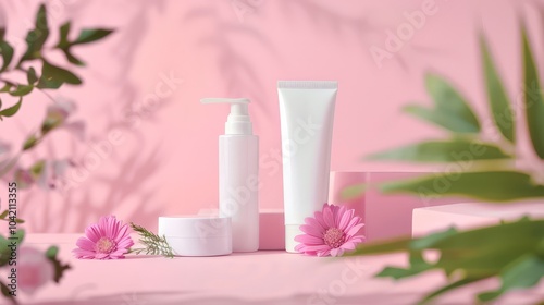 Pink Beauty Product Mockup 