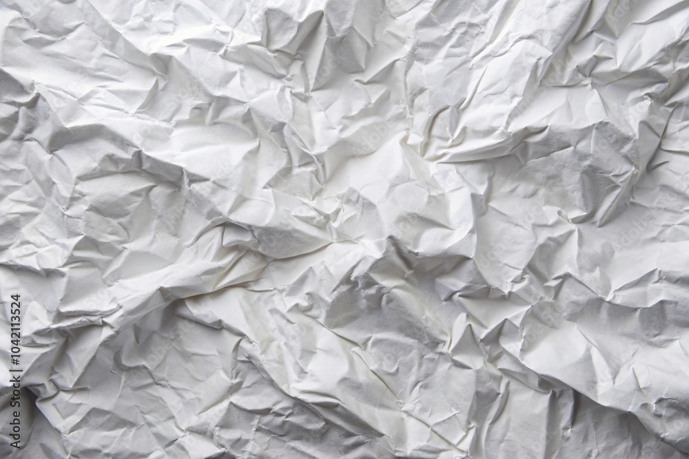 Obraz premium Crumpled patterns in white paper background