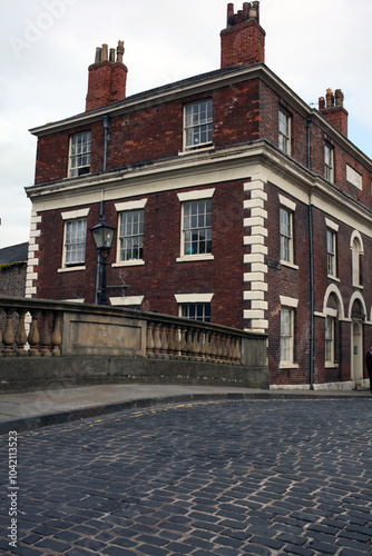 Brick house in Fossgate - Old town - York - North Yorkshire - England - UK photo