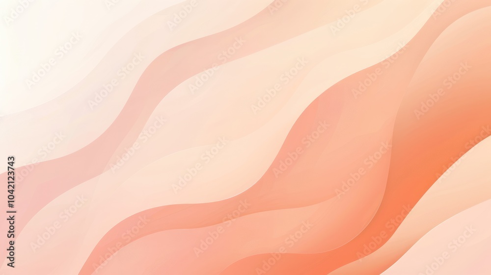Abstract Wavy Background with a Soft Gradient Abstract Wavy Background with a Soft Gradient