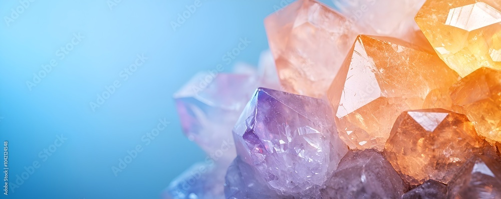 Enchanting Underground Cave with Glowing Ancient Crystals - Mysterious Aura and Vibrant Light in Shadowy Depths Enchanting Underground Cave with Glowing Ancient Crystals - Mysterious Aura and Vibrant Light in Shadowy Depths