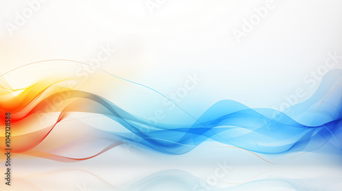 Abstract Color Gradient Background with Wavy Pastel Tones, Perfect for Minimalistic Design and Digital Art