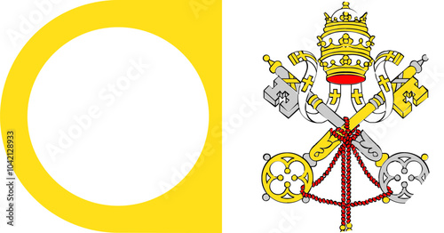 Switch Off Icon of Vatican City State Flag