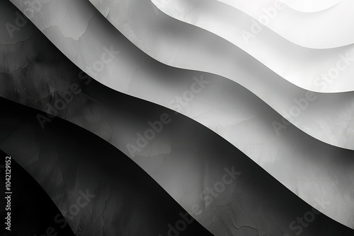 The image is a black and white photo of a wave