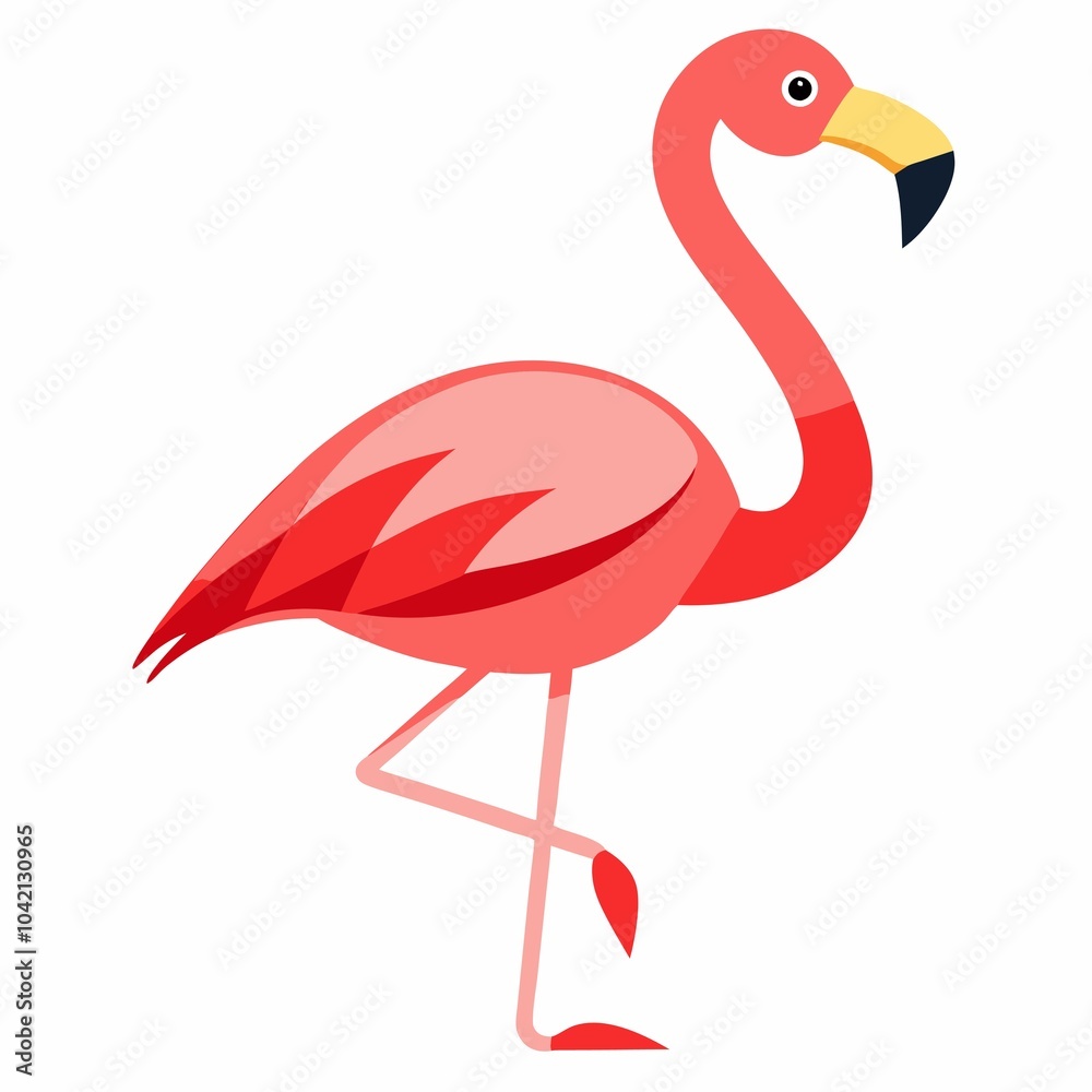 Obraz premium flamingo isolated on white