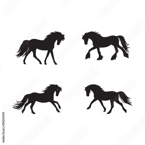 A vector art illustration silhouettes design 