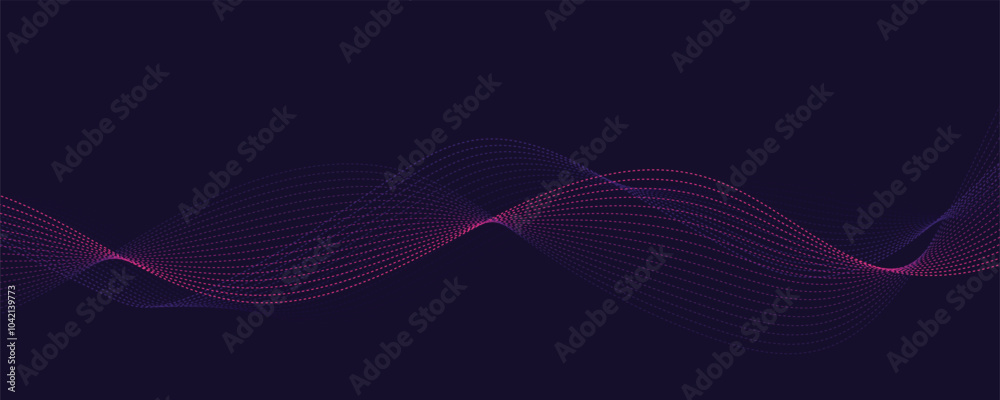 Abstract wave lines on dark blue background. Futuristic wave background. Abstract wave lines on dark blue background. Futuristic wave background.