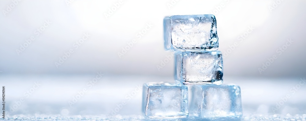 Elegant Stacked Ice Cube Sculpture - Stunning Frozen Art Display with Eye-Catching Details and Creative Design for Unique Visual Appeal Elegant Stacked Ice Cube Sculpture - Stunning Frozen Art Display with Eye-Catching Details and Creative Design for Unique Visual Appeal