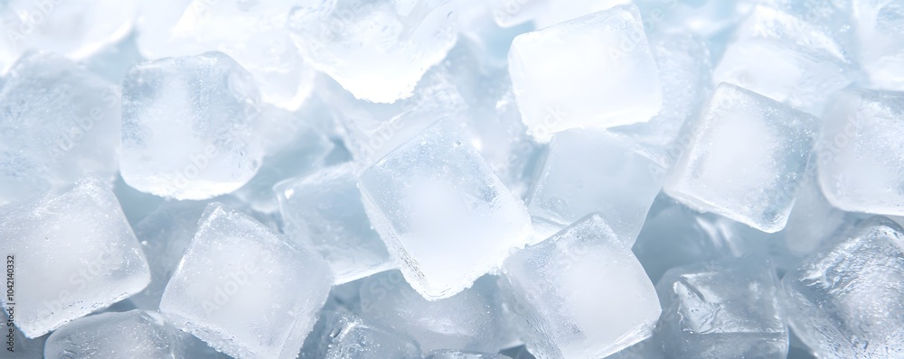 Elegant Stacked Ice Cubes - Minimalist Close-Up of Frozen Crystal Patterns Showcasing Abstract Design and Sophisticated Aesthetics Elegant Stacked Ice Cubes - Minimalist Close-Up of Frozen Crystal Patterns Showcasing Abstract Design and Sophisticated Aesthetics