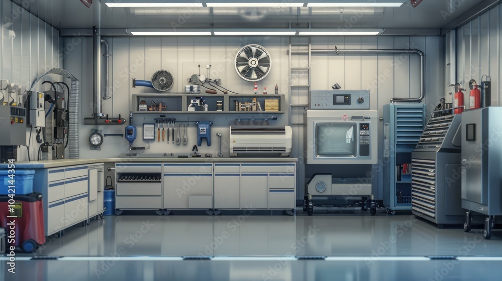 Industrial Garage Interior