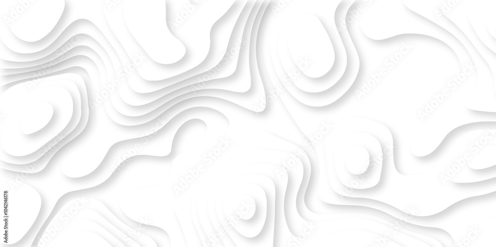 Minimal abstract vector wave carve diamond topography line circle creative 3d papercut white background. Luxury white wave and empty space for texture art design. Minimal abstract vector wave carve diamond topography line circle creative 3d papercut white background. Luxury white wave and empty space for texture art design.