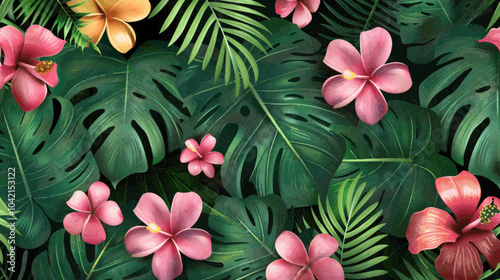 pink and green leaves