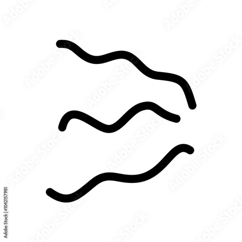 Doodle Cartoon vibration lines