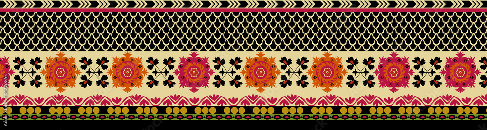 seamless beautiful wallpaper cards border design floral leaf vintage ornament Victorian geometric ethnic print paisley pattern