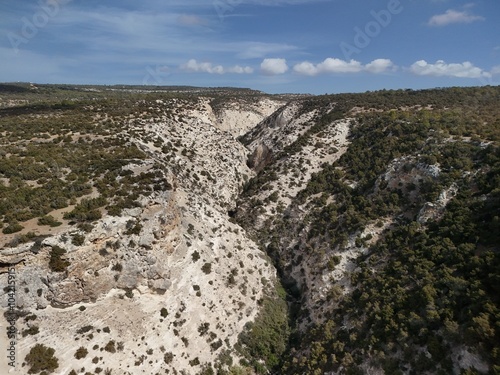 View to Avakas canyon. Cyprus, Akamas photo