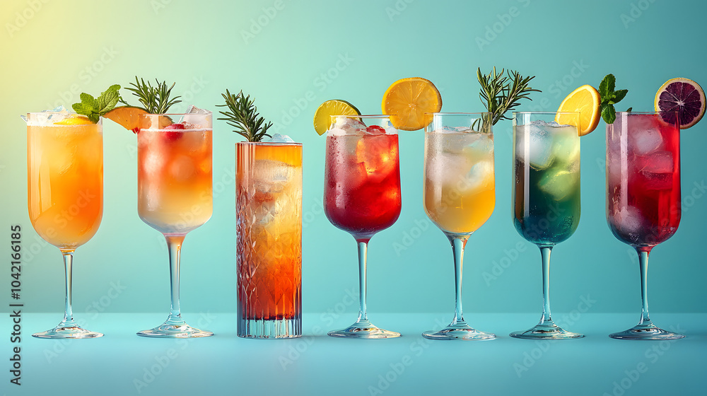 A Collection of Colorful Cocktail Glasses – A Vibrant Photo Showcasing Various Cocktail Glasses Filled with Eye-Catching Beverages, Perfect for Celebrations and Parties.
A Collection of Colorful Cocktail Glasses – A Vibrant Photo Showcasing Various Cocktail Glasses Filled with Eye-Catching Beverages, Perfect for Celebrations and Parties.