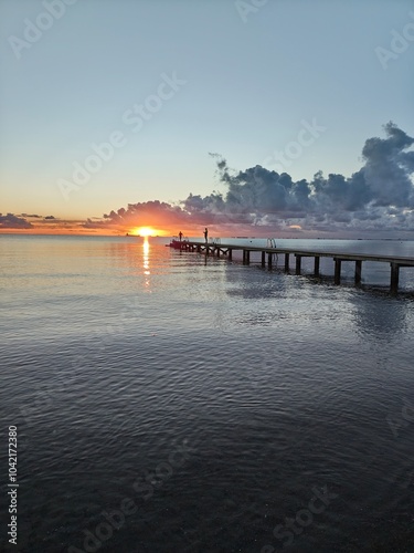 Wallpaper Mural sunset on the pier Torontodigital.ca