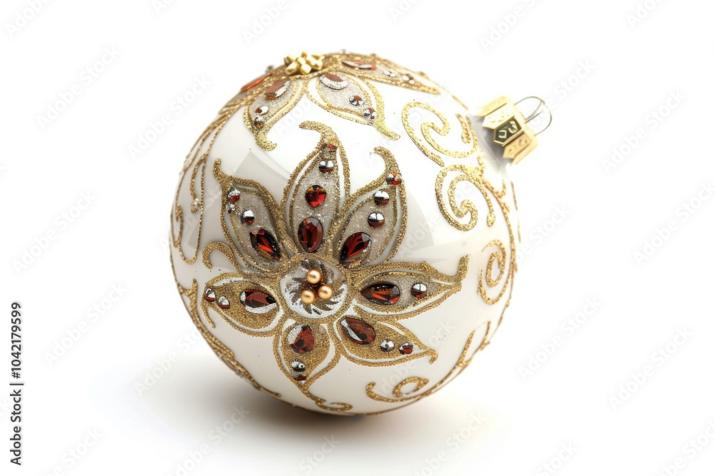 Christmas Ornament - Sparkling Glass Ball Closeup Christmas Ornament - Sparkling Glass Ball Closeup