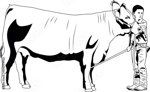 Junior Show Vector file, livestock show Vector cut file, 