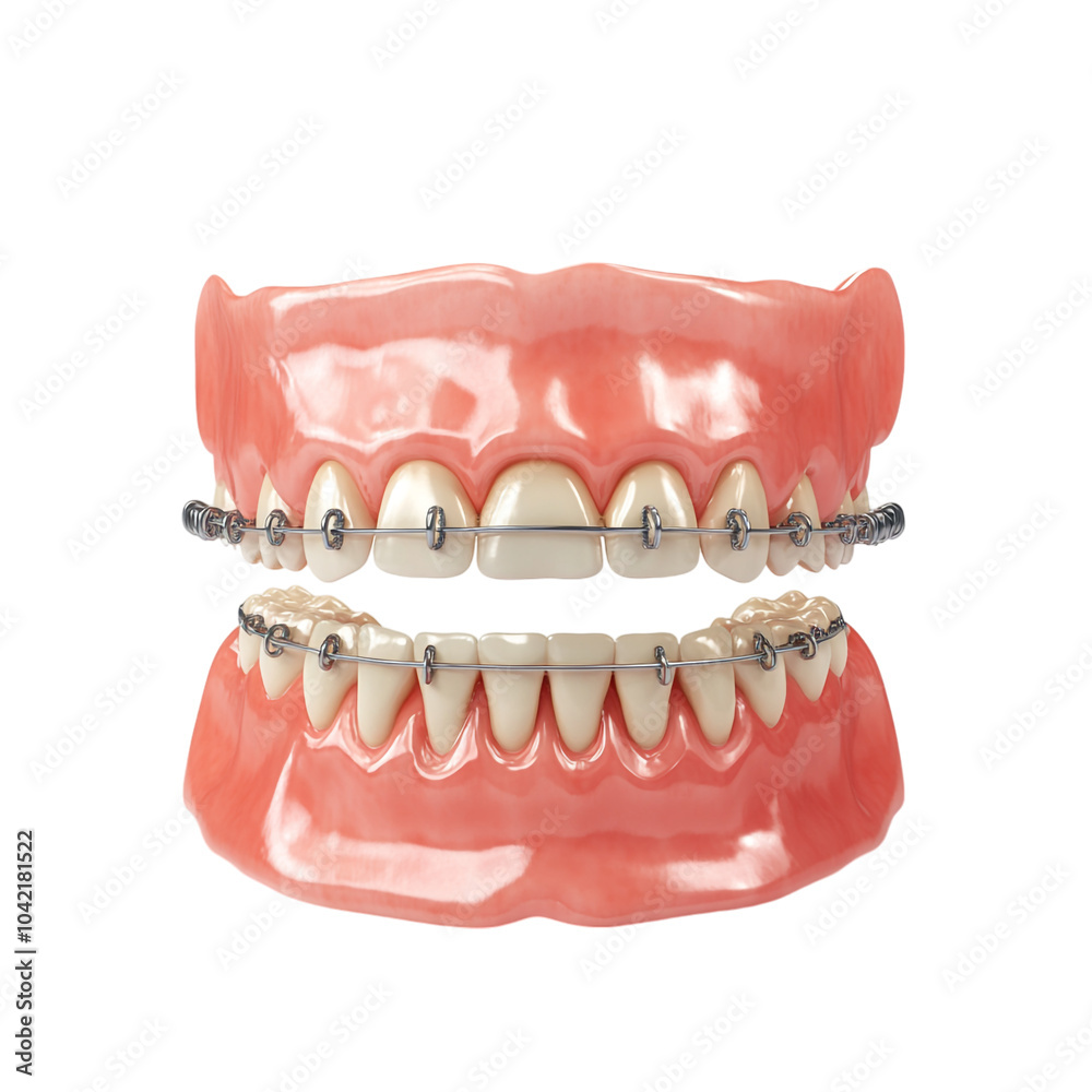 Obraz premium teeth braces on a transparent background