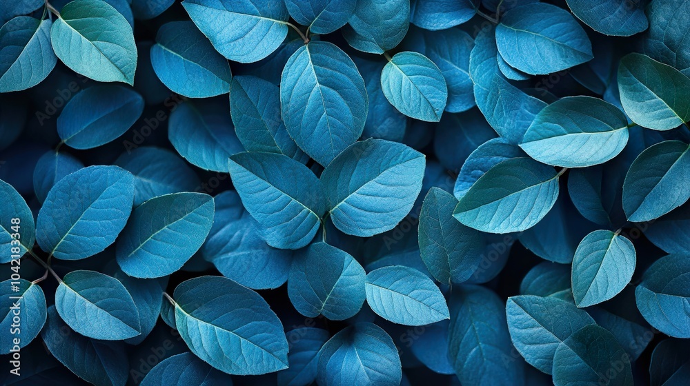 custom made wallpaper toronto digitalBlue Leaves: A Close Up Texture of Nature