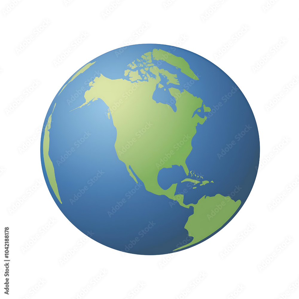 Illustration of earth globe isolated on transparent background Illustration of earth globe isolated on transparent background