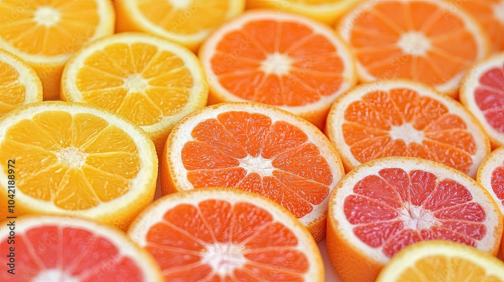 Full screen closeup of oranges and grapefruits cut into slices. Juicy refreshing citrus fruits. Fruit background. Illustration for banner, poster, cover, brochure, advertisement, marketing, etc. Full screen closeup of oranges and grapefruits cut into slices. Juicy refreshing citrus fruits. Fruit background. Illustration for banner, poster, cover, brochure, advertisement, marketing, etc.