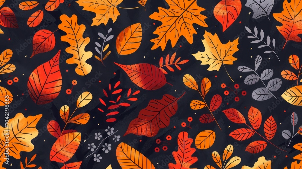 autumn leaves background illustration. autumn leaves background illustration.