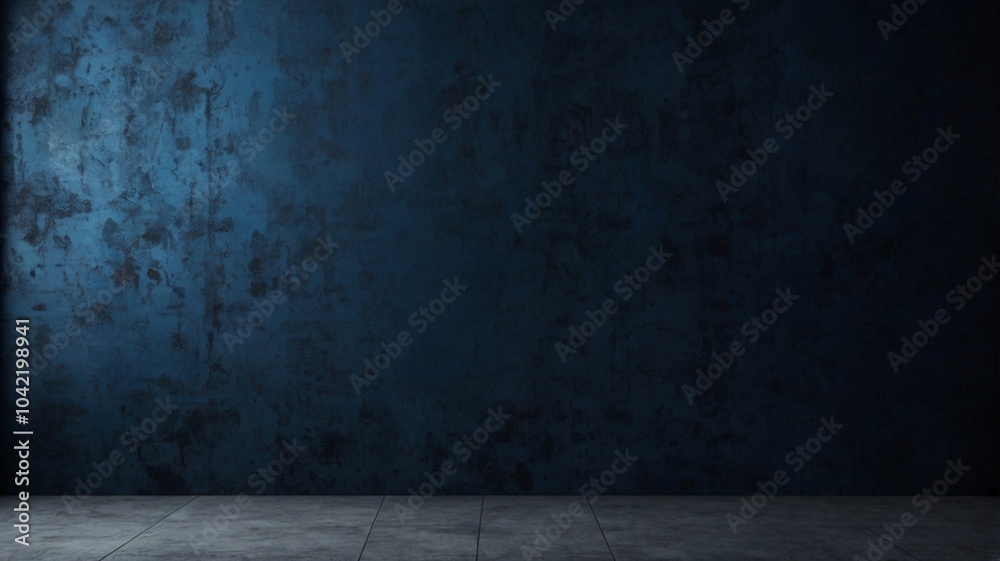 dark blue wall with a rough concrete surface serves as an intriguing background. Light streams from above, enhancing the luxurious fabric, creating a sophisticated wallpaper backdrop ideal for designe dark blue wall with a rough concrete surface serves as an intriguing background. Light streams from above, enhancing the luxurious fabric, creating a sophisticated wallpaper backdrop ideal for designe