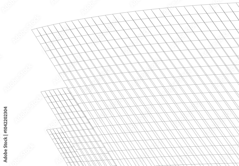 Architecture building 3d. Concept sketch. Architecture building 3d. Concept sketch.