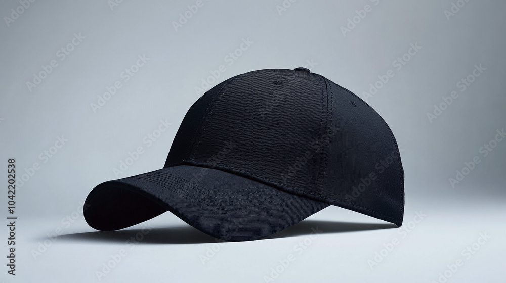 Blank Black Baseball Cap Mockup Fashion Accessory Design Template Blank Black Baseball Cap Mockup Fashion Accessory Design Template