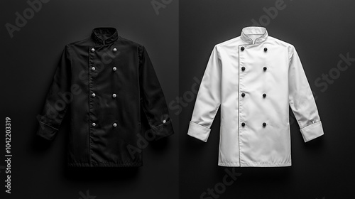 Wallpaper Mural Black and White Chef Jackets  Professional Culinary Uniform  Restaurant Wear  Hospitality Torontodigital.ca