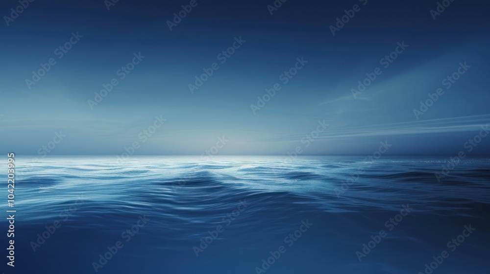 Obraz premium Calm Ocean at Dusk