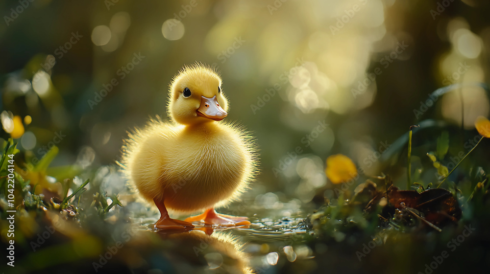 Fuzzy yellow duckling Fuzzy yellow duckling