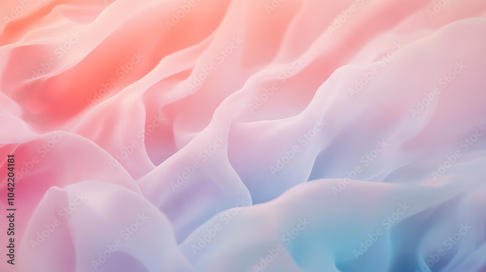 Obraz premium Use soft, pastel tones or muted color gradients that transition seamlessly through the transparent layers. 