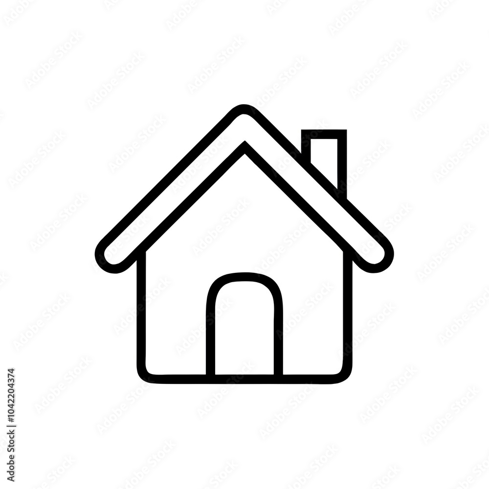 Home icon on a white background Home icon on a white background