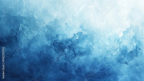 Abstract Blue Watercolor Background