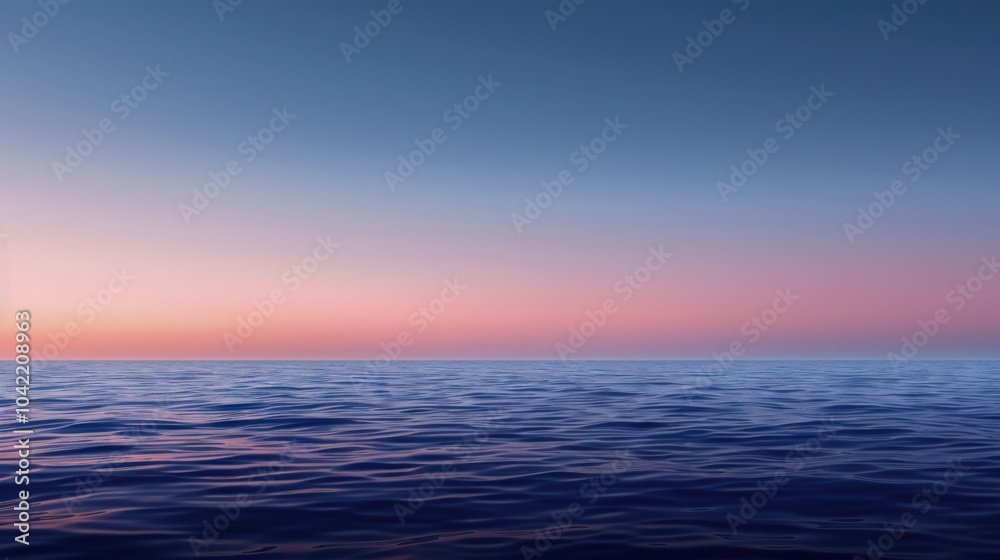 Obraz premium Tranquil Ocean Sunset