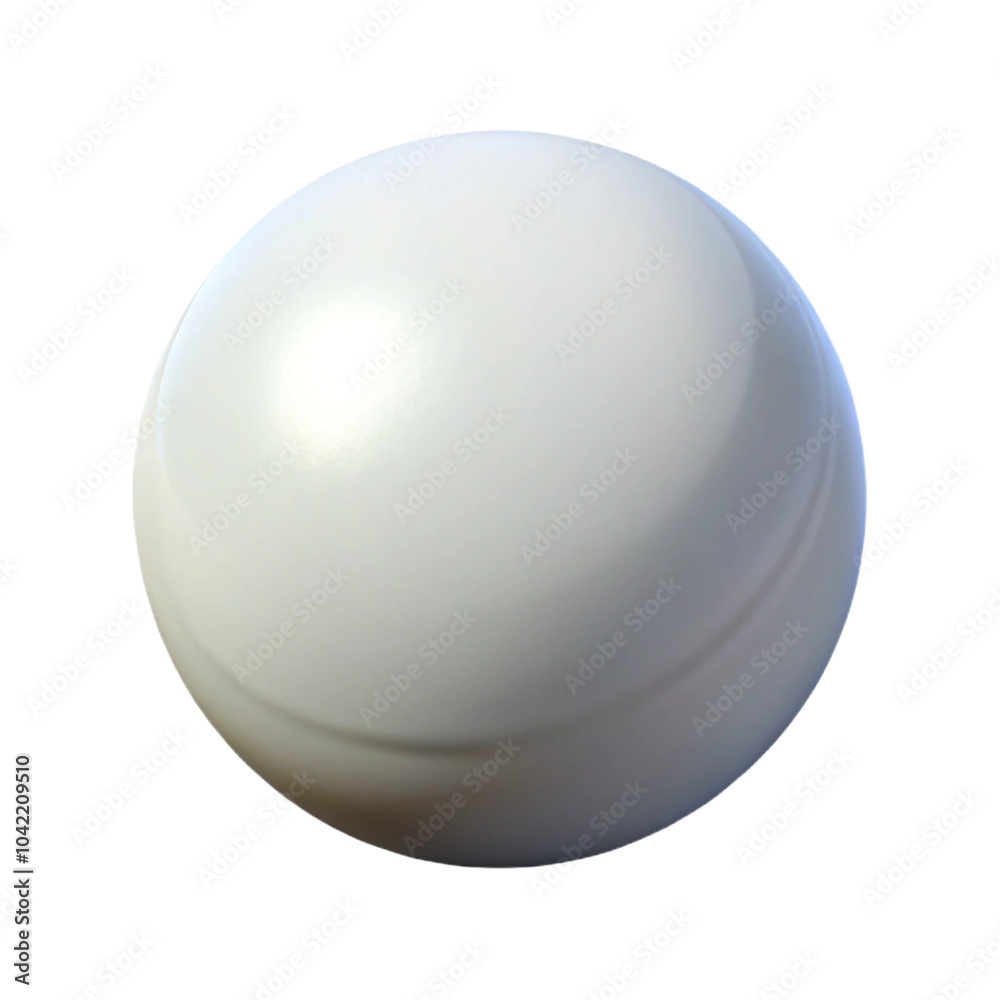 a smooth, white, spherical object. It appears to be a solid ball with a glossy surface, reflecting light on its upper left side a smooth, white, spherical object. It appears to be a solid ball with a glossy surface, reflecting light on its upper left side