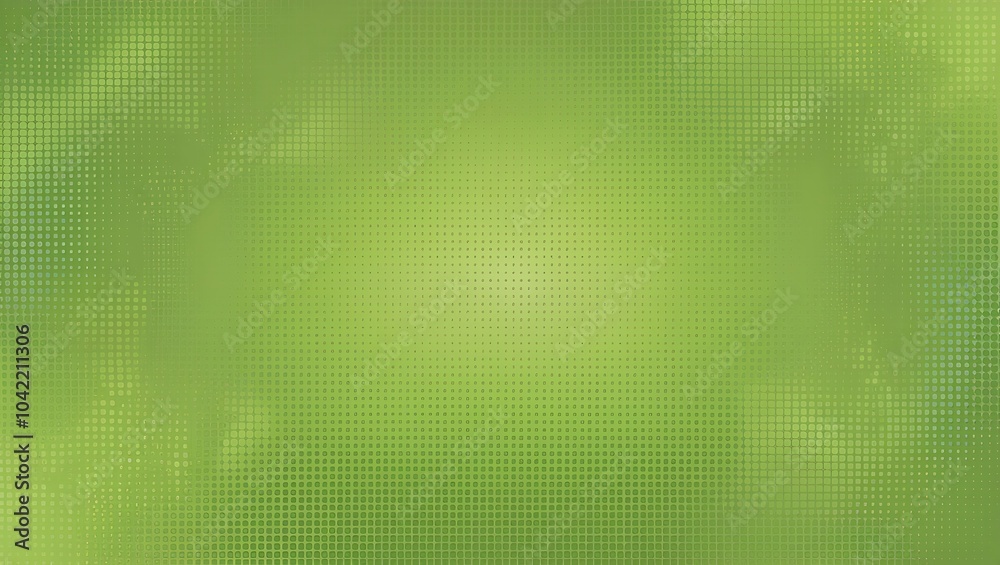 Obraz premium Abstract green halftone background. Generative Ai.